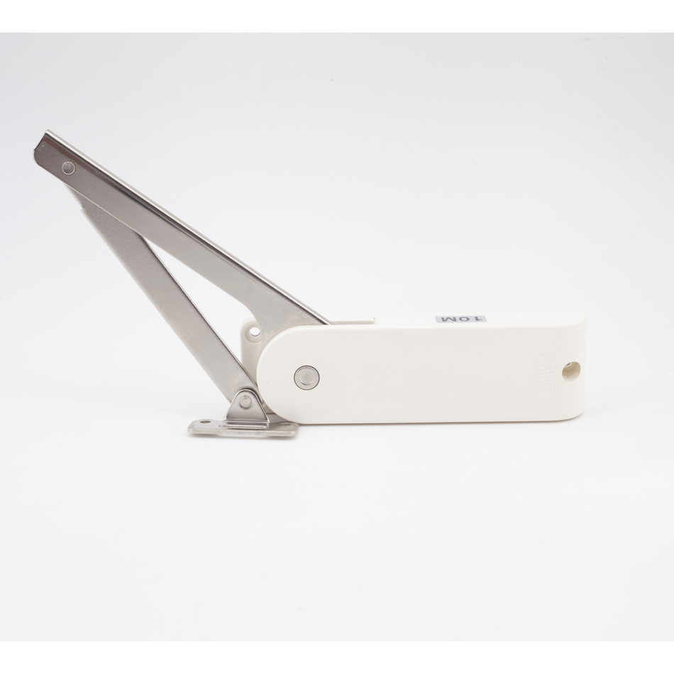 Sugatsune HDS-10S-ML/WHT: Medium Duty Self Close Lid Stay (left)- White