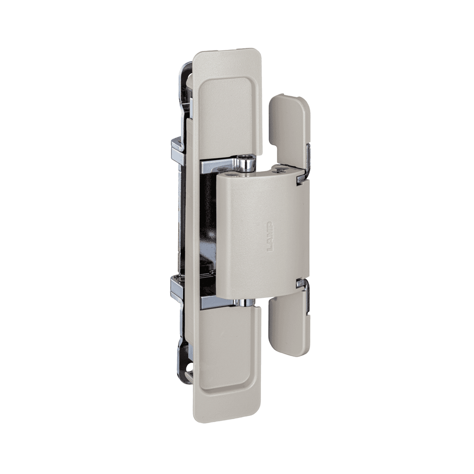 Sugatsune HES2S-150-A110-WGR: Surface Mount Concealed Door Hinge - Warm Grey