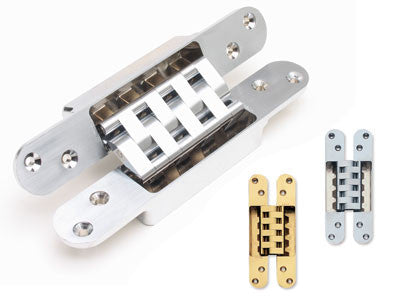 Sugatsune HES-3030BR/SC: 7 x 74mm cc Concealed Hinge - Satin Chrome