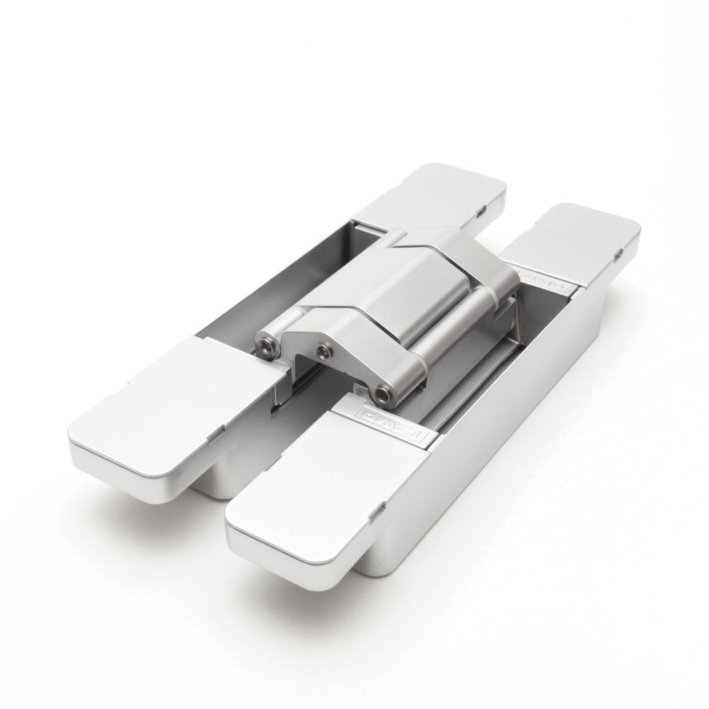 Sugatsune HES3D-E190DC-UL: 190mm 3-Way Adjustable Concealed Door Hinge - Dull Chrome