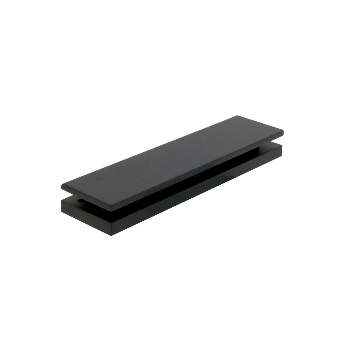 Sugatsune HES3D-G120BKT-BL: HES3D-120 Series Hinge Mounting Bracket for Glass Door - Black