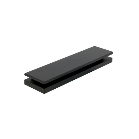 Sugatsune HES3D-G120BKT-BL: HES3D-120 Series Hinge Mounting Bracket for Glass Door - Black