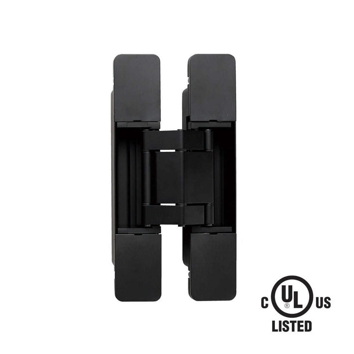 Sugatsune HES3D-W190BL-UL: 190mm 3-Way Adjustable Concealed Door Hinge (UL) - Black