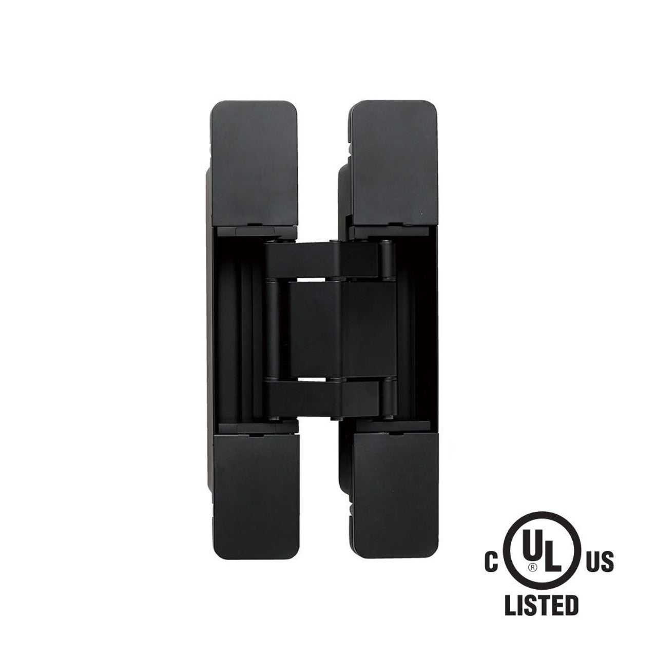 Sugatsune HES3D-W190BL-UL: 190mm 3-Way Adjustable Concealed Door Hinge (UL) - Black