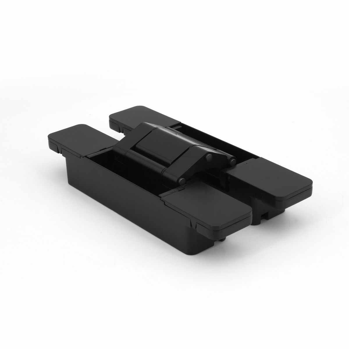 Sugatsune HES3D-W190BL: 190mm 3-Way Adjustable Concealed Door Hinge - Black