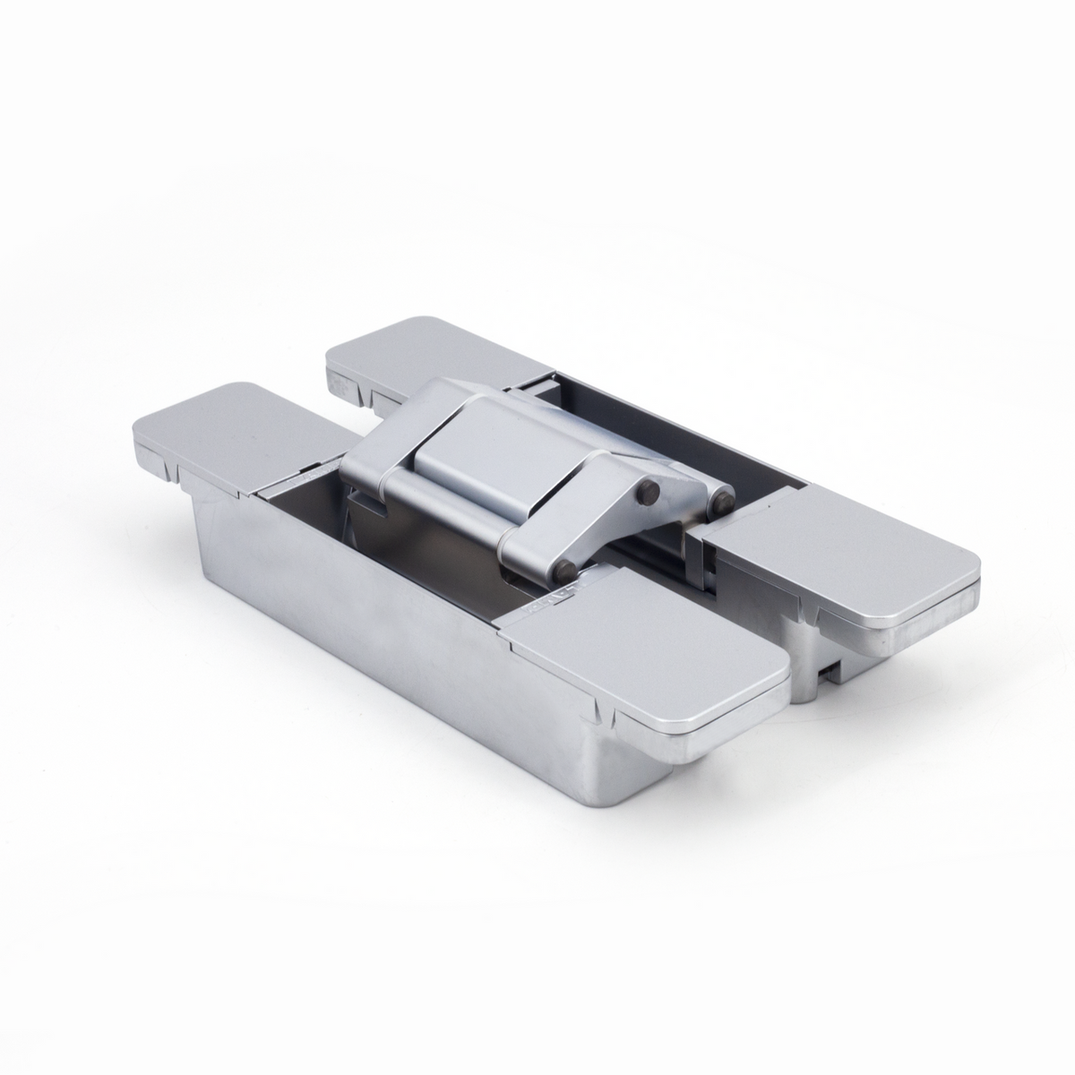 Sugatsune HES3D-W190DC: 190mm 3-Way Adjustable Concealed Door Hinge - Dull Chrome