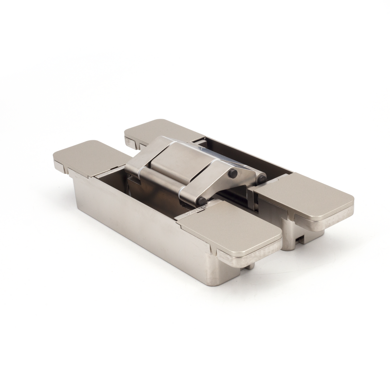 Sugatsune HES3D-W190DN: 190mm 3-Way Adjustable Concealed Door Hinge - Dull Nickel