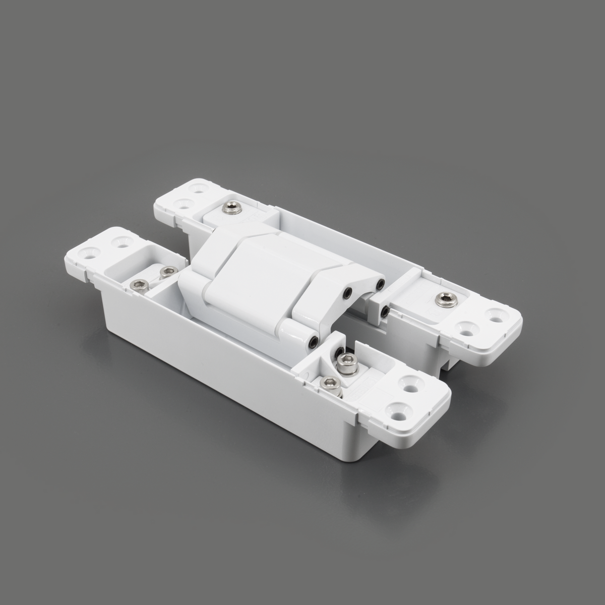 Sugatsune HES3D-W190WT: 190mm 3-Way Adjustable Concealed Door Hinge - White