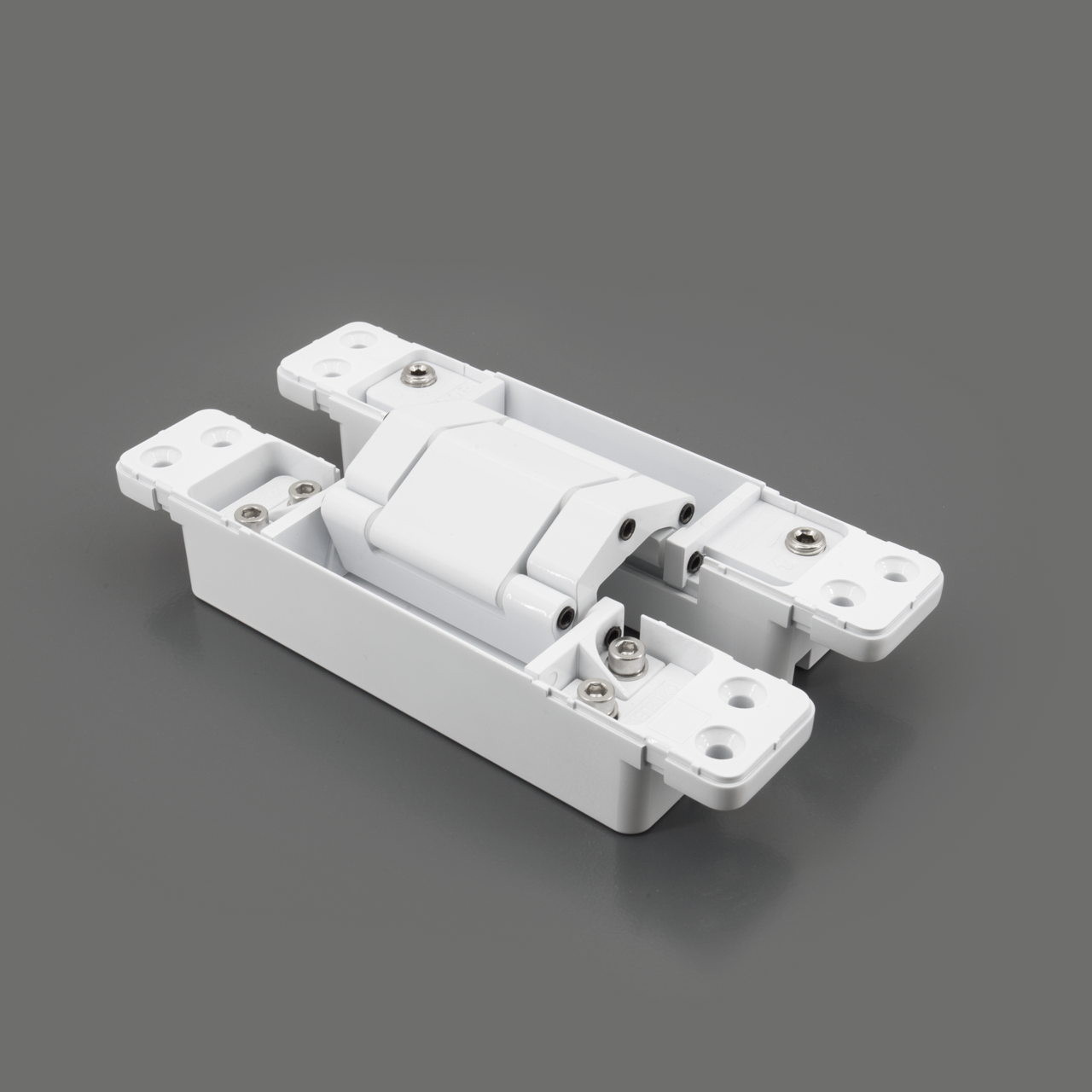 Sugatsune HES3D-W190WT: 190mm 3-Way Adjustable Concealed Door Hinge - White