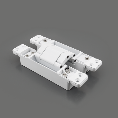 Sugatsune HES3D-W190WT: 190mm 3-Way Adjustable Concealed Door Hinge - White