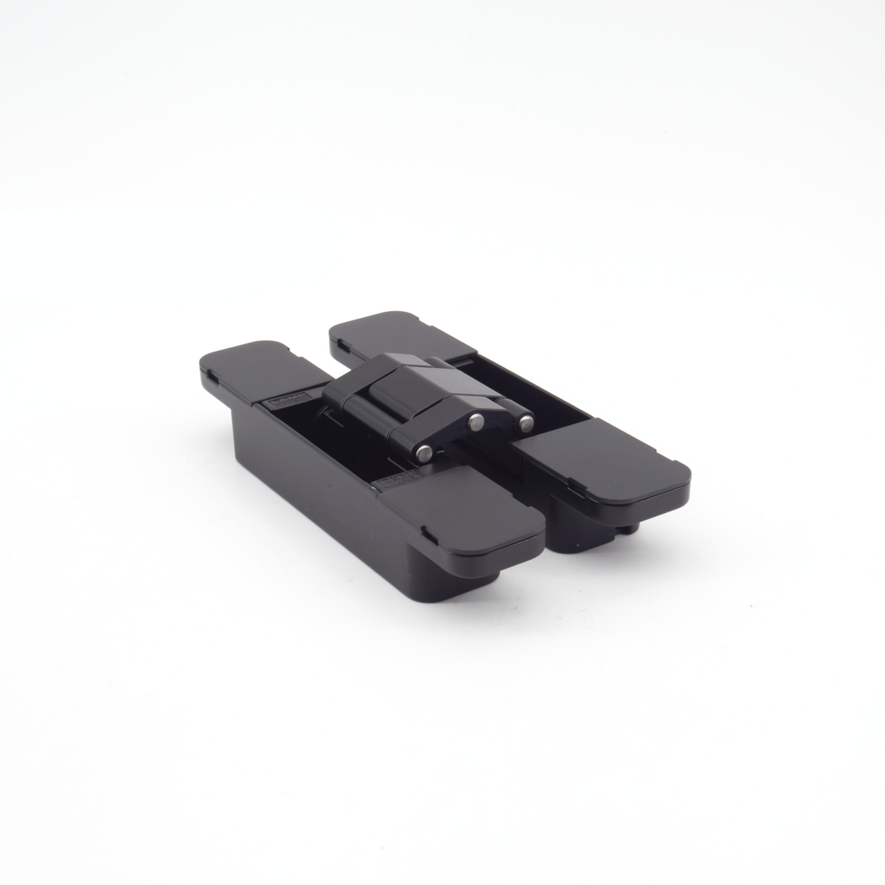Sugatsune HES3D-120BL: 4-3/4" 3-Way Adjustable Concealed Door Hinge - Black