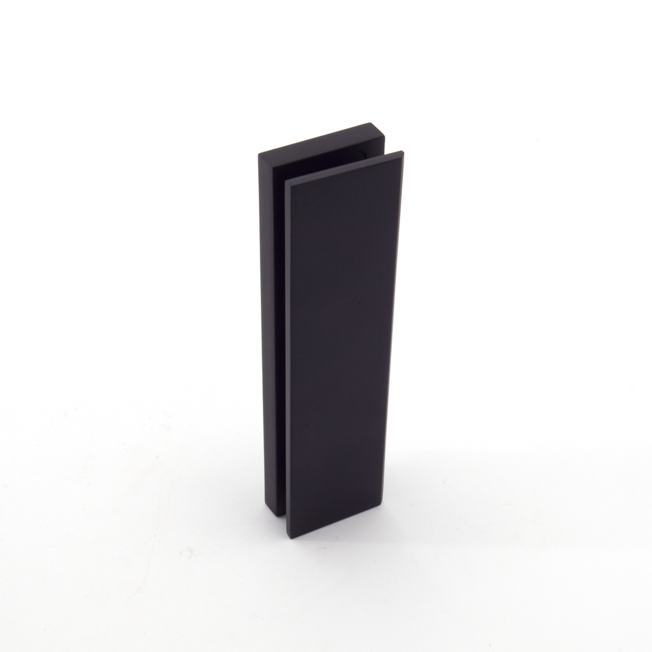 Sugatsune HES3D-G90BKT/BL: HES3D-90 Series Hinge Mounting Bracket for Glass Door - Black