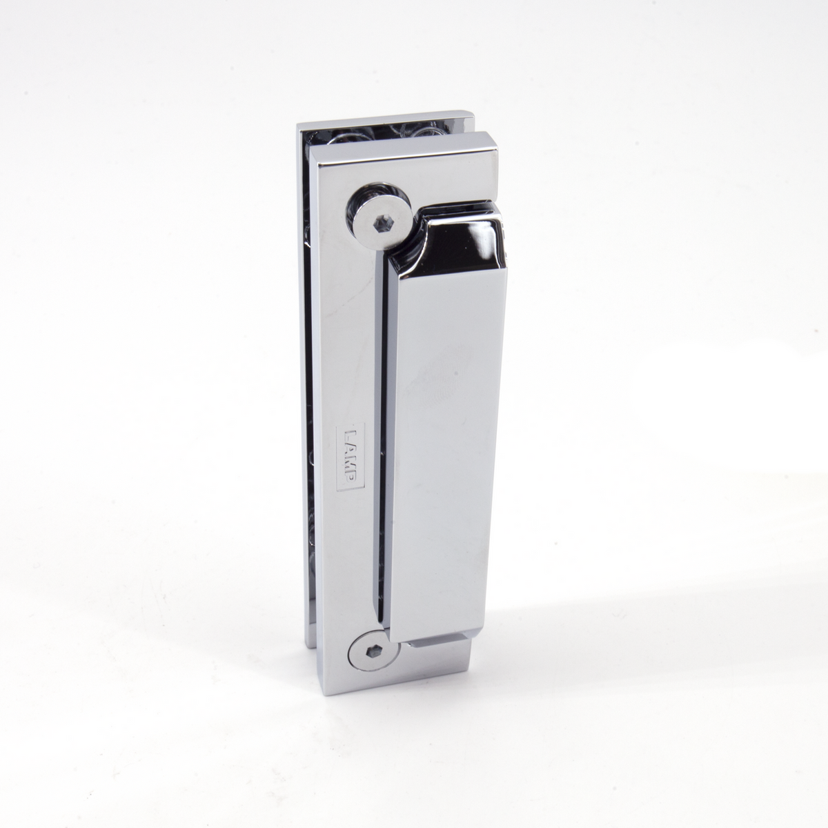 Sugatsune HES3D-G90BKT/CR: HES3D-90 Series Hinge Mounting Bracket for Glass Door - Polished Chrome