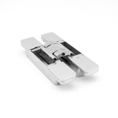 Sugatsune HES3D-E160DC: 160mm 3-Way Adjustable Concealed Hinge - Dull Chrome