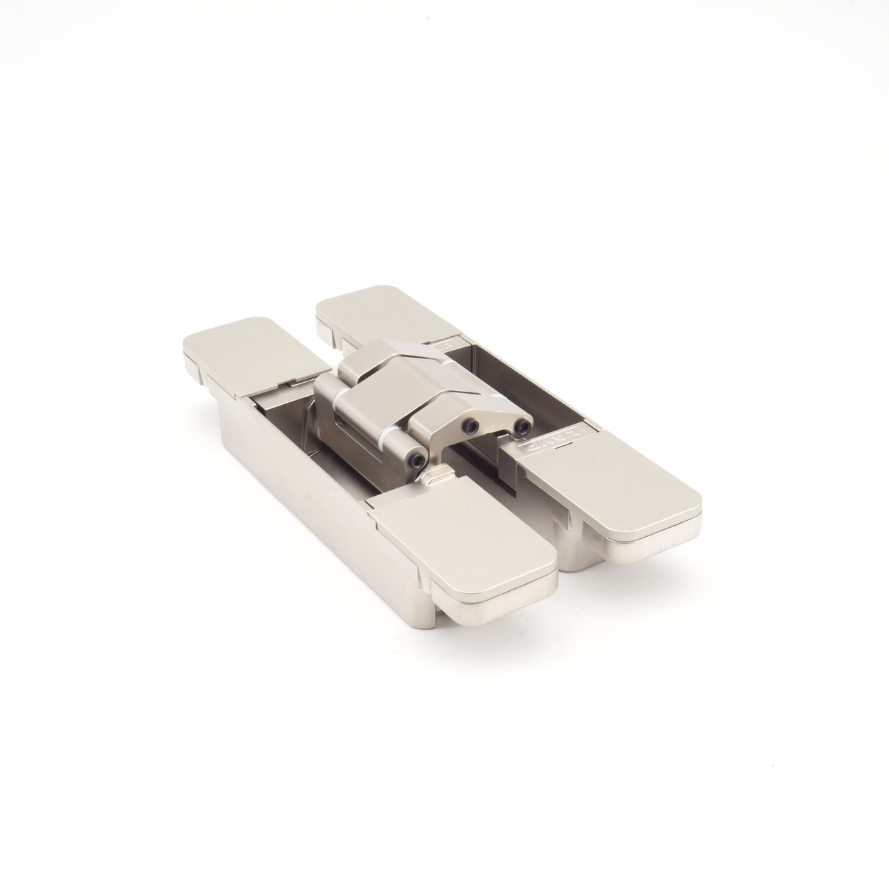 Sugatsune HES3D-E160DN: 160mm 3-Way Adjustable Concealed Hinge - Dull Nickel
