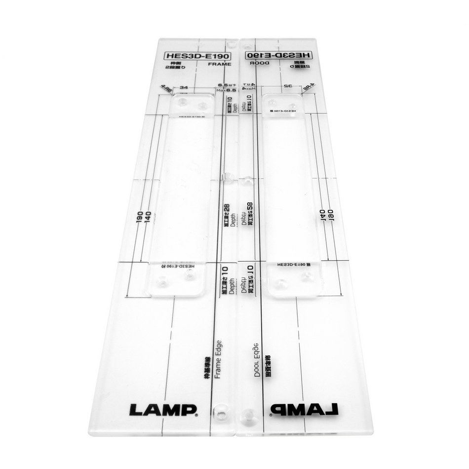 Sugatsune HES3D-E190-TMP: Mounting Template for HES3D-E190 Concealed Hinge
