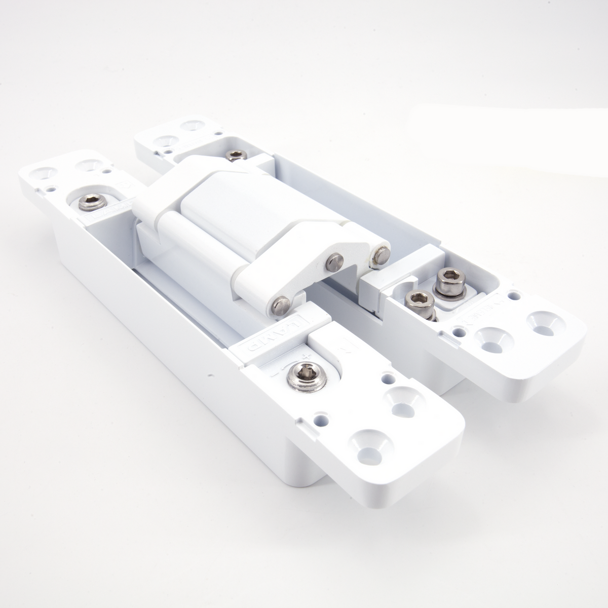 Sugatsune HES3D-E190WT-UL: 190mm 3-Way Adjustable Concealed Door Hinge - White