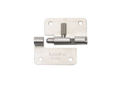 Sugatsune HG-OTA45L: Quick Release Hinge w/Screw Holes (left) - Stainless Steel