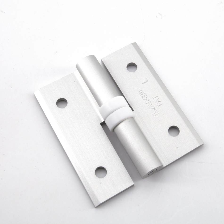Sugatsune HG-CV65N/L: 65mm Lift-Off Clean Room Hinge w/Bushing (left) - Anodized Aluminum