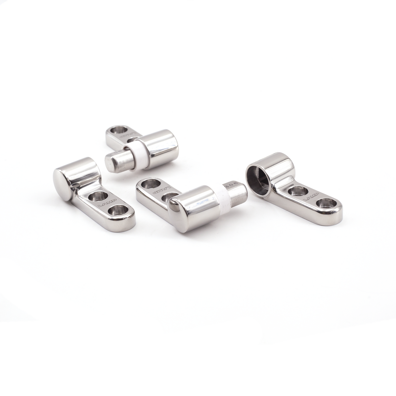 Sugatsune HG-JH14-50: 10mm Soft Close Hinge (pair) - Mirror Stainless Steel