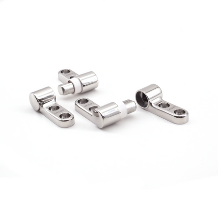 Sugatsune HG-JH14-50: 10mm Soft Close Hinge (pair) - Mirror Stainless Steel