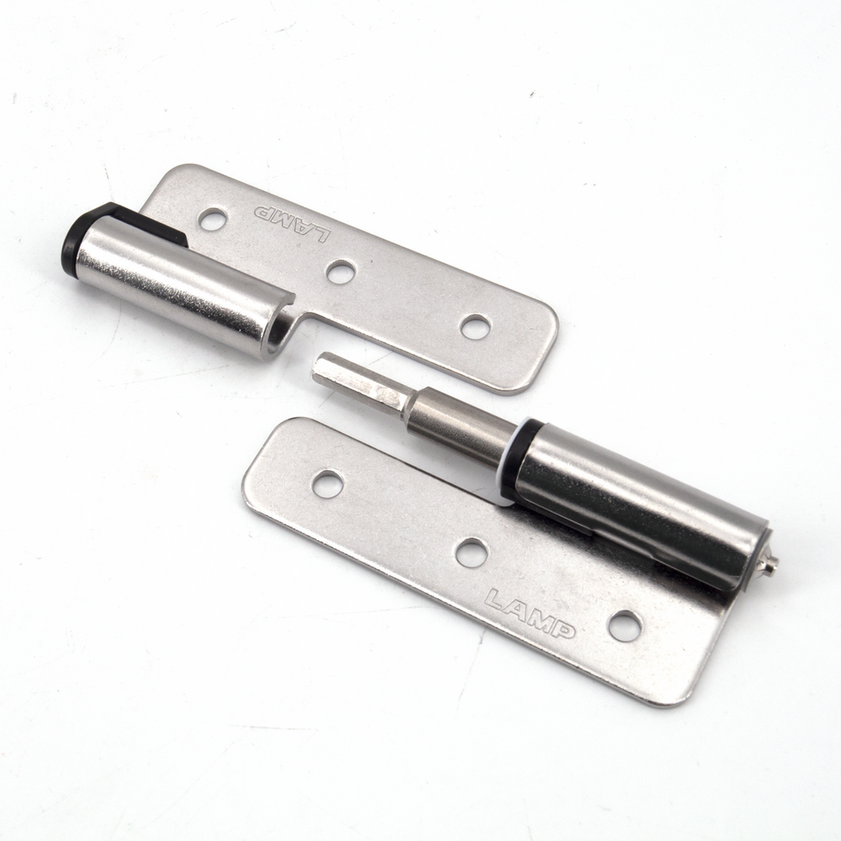 Sugatsune HG-KNT16L: 2.5 Lift-Off Torque Hinge (left) - Polished Stainless Steel