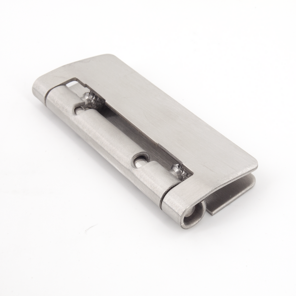 Sugatsune HG-OTB100: 100mm Quick Release Hinge w/o Screw Holes - Stainless Steel