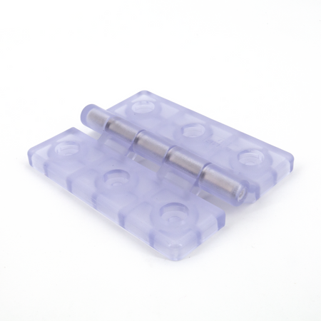 Sugatsune HG-P100: 100mm Clean Room Hinge - Clear PVC