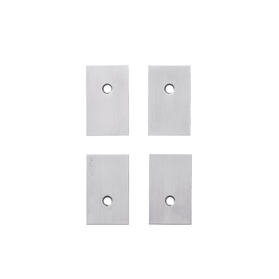 Sugatsune HGS3D-S160SH-SQPLATE: Square Cover Plate for HGS3D Hinge - Satin Stainless Steel