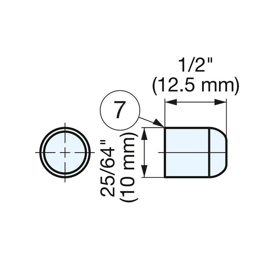 Sugatsune HG-TEC2: Cover for HG-TE15 Torque Hinge - Grey