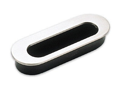 Sugatsune HH-D: 96mm cc Recessed Oval Cabinet Pull - Mirror Stainless Steel