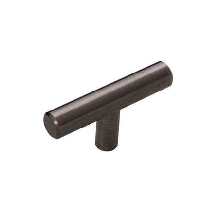 Hickory HH075591-BBLN: 2-3/8" Bar Pull T-Cabinet Knob - Brushed Black Nickel