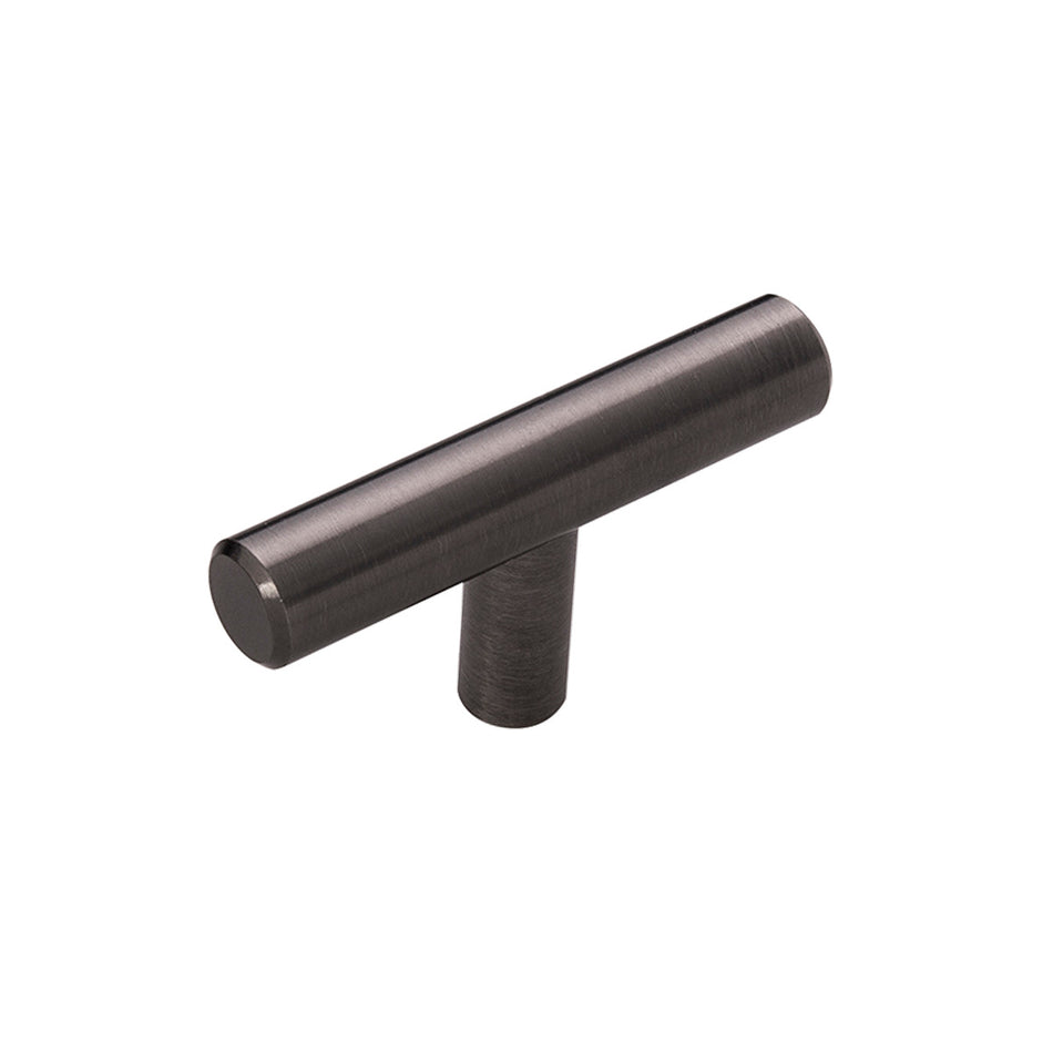 Hickory HH075591-BBLN: 2-3/8" Bar Pull T-Cabinet Knob - Brushed Black Nickel