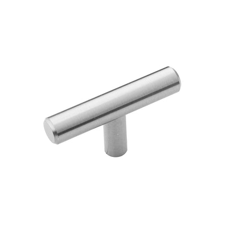 Hickory HH075591-SS: 2-3/8" Bar Pull T-Cabinet Knob - Stainless Steel