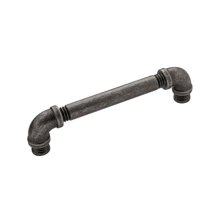 Hickory HH076012-BNV: 128mm cc Pipeline Cabinet Pull - Black Nickel Vibed