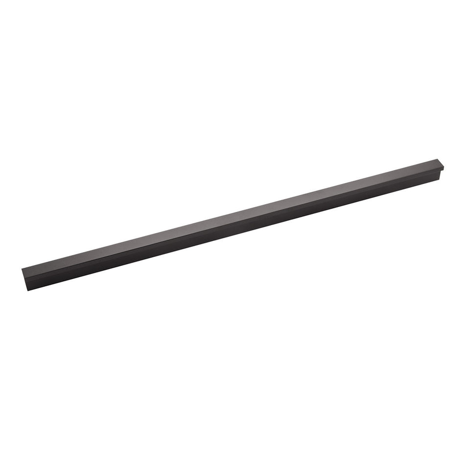 Hickory HH076266-FO: 12" cc Streamline Cabinet Pull - Flat Onyx