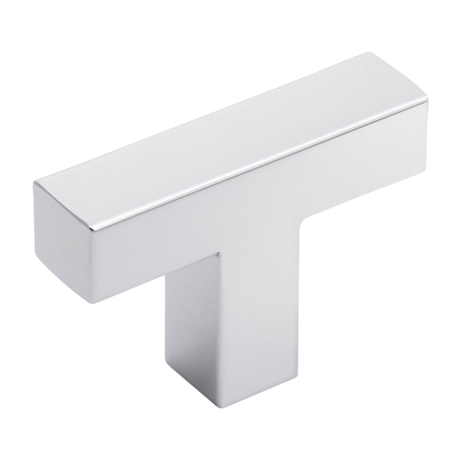 Hickory HH079668-CH: 1-5/8" Skylight T-Bar Cabinet Knob - Polished Chrome