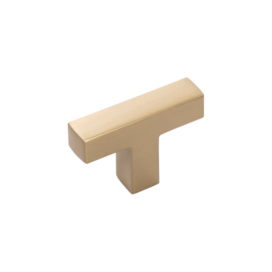 Hickory HH079668-EGN: 1-5/8" Skylight T-Bar Cabinet Knob - Elusive Golden Nickel