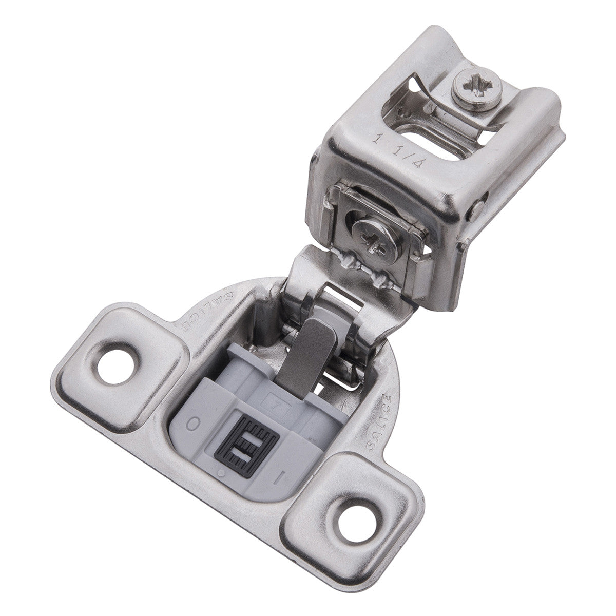 Hickory HH74718-14: Concealed Soft Close Cabinet Hinge (pair) - Polished Nickel