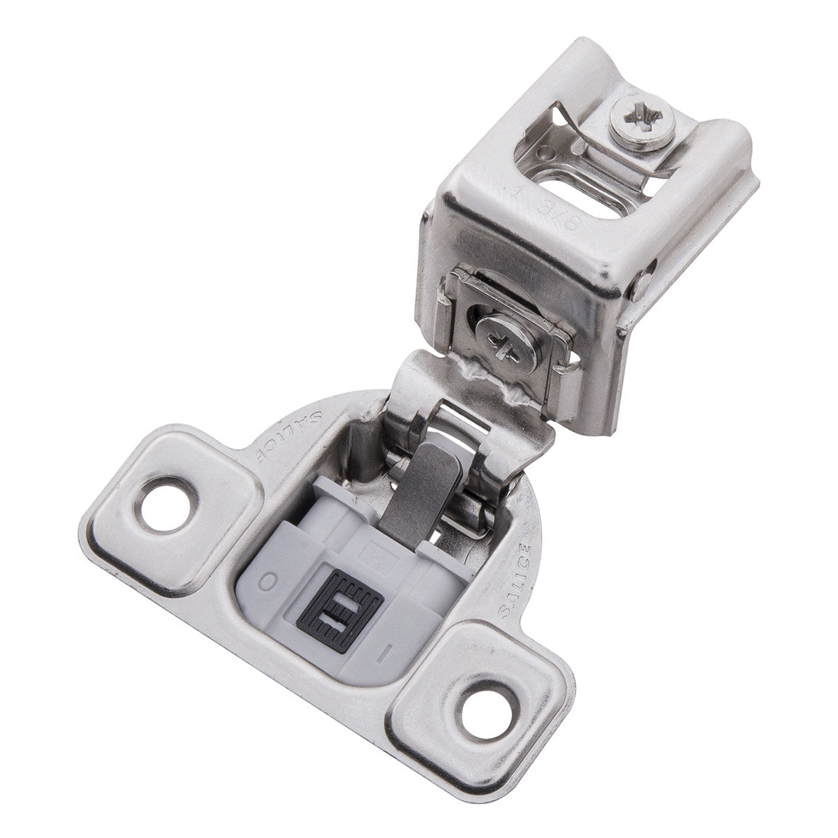 Hickory HH74719-14: Concealed Soft Close Cabinet Hinge (pair) - Polished Nickel