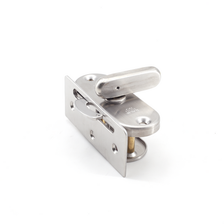 Sugatsune HHC-85: Lever Sliding Door Latch w/Indicator - Satin Stainless Steel