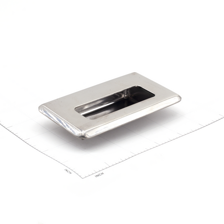 Sugatsune HH-FB-2-M: 88mm cc Flush Cabinet Pull w/Stud - Mirror Stainless Steel