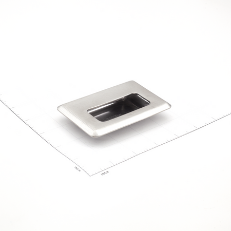 Sugatsune HH-FB-3-S: 76mm cc Flush Cabinet Pull w/Stud- Satin stainless Steel