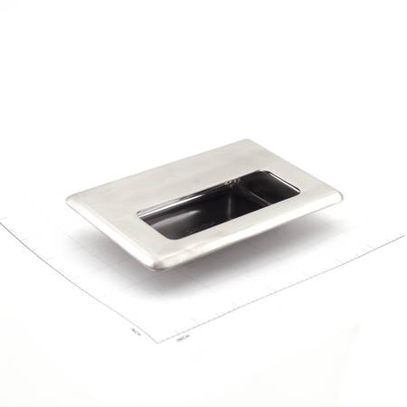 Sugatsune HH-FC-2-S: 88mm cc Flush Cabinet Pull w/Nut - Satin Stainless Steel
