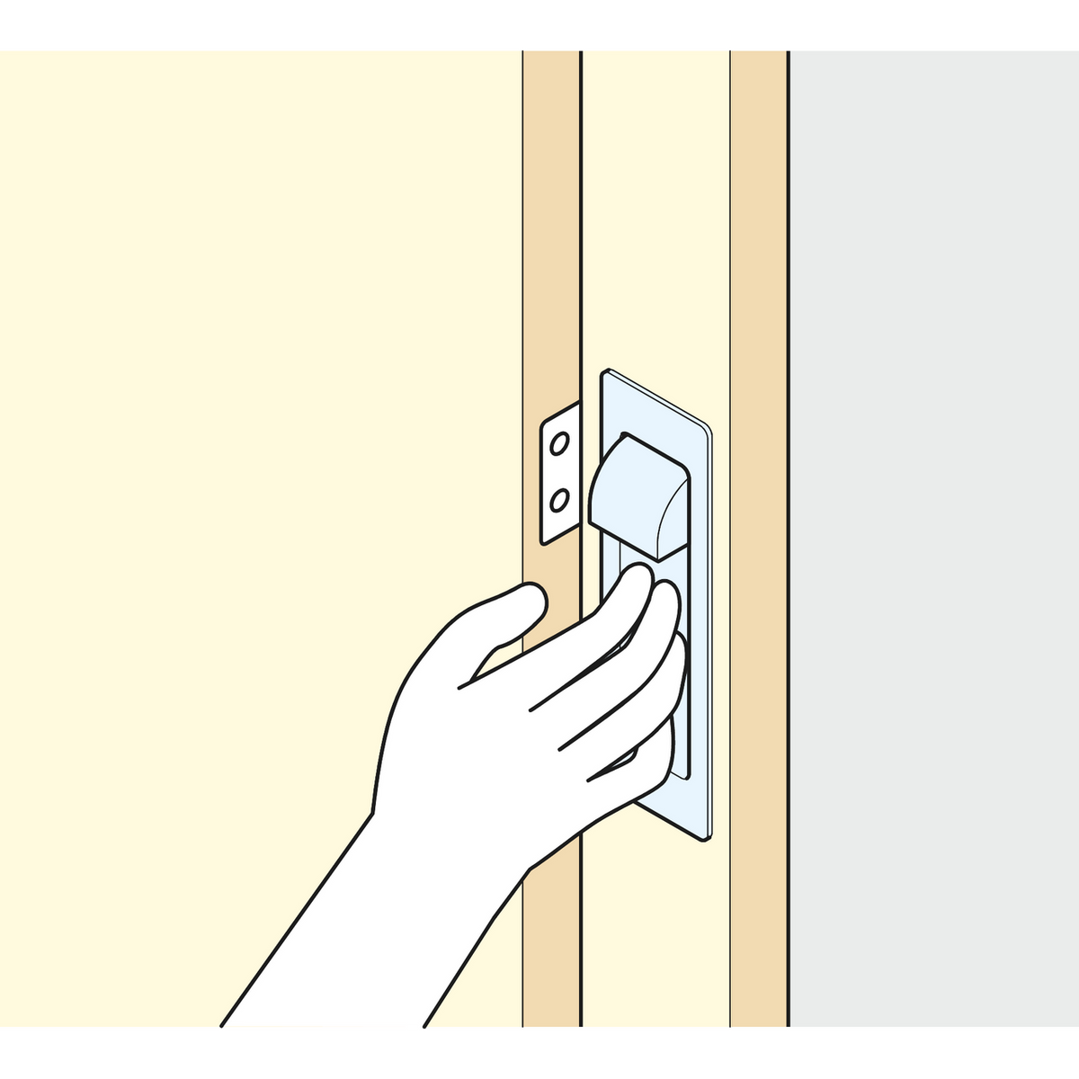 Sugatsune HH-P135 Drawing installed