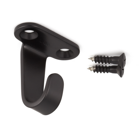Sugatsune HJ-30SBL: 32.5mm Undermount Utility Hook - Satin Black