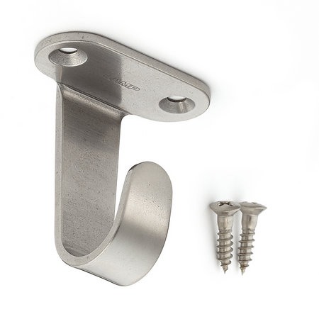 Sugatsune HJ-50: 47mm Undermount Utility Hook - Satin Stainless Steel