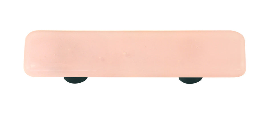 Aquila HK1000-PA: 3" cc Solid Rectangle Cabinet Pull w/Aluminum Post - Petal Pink