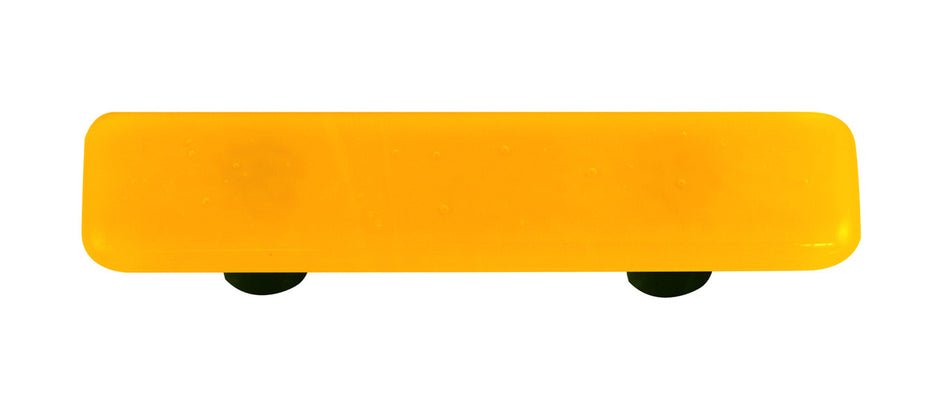 Aquila HK1012-PB: 3" cc Solid Rectangle Cabinet Pull w/Black Post - Sunflower Yellow