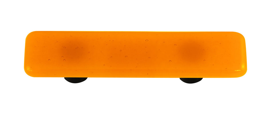 Aquila HK1013-PB: 3" cc Solid Rectangle Cabinet Pull w/Black Post - Medium Amber